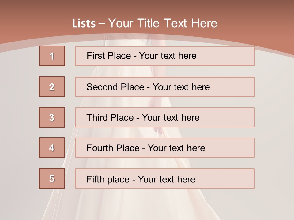 A Beautiful Woman In A Long Dress Powerpoint Template PowerPoint Template
