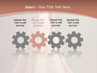 A Beautiful Woman In A Long Dress Powerpoint Template PowerPoint Template