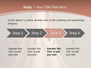 A Beautiful Woman In A Long Dress Powerpoint Template PowerPoint Template