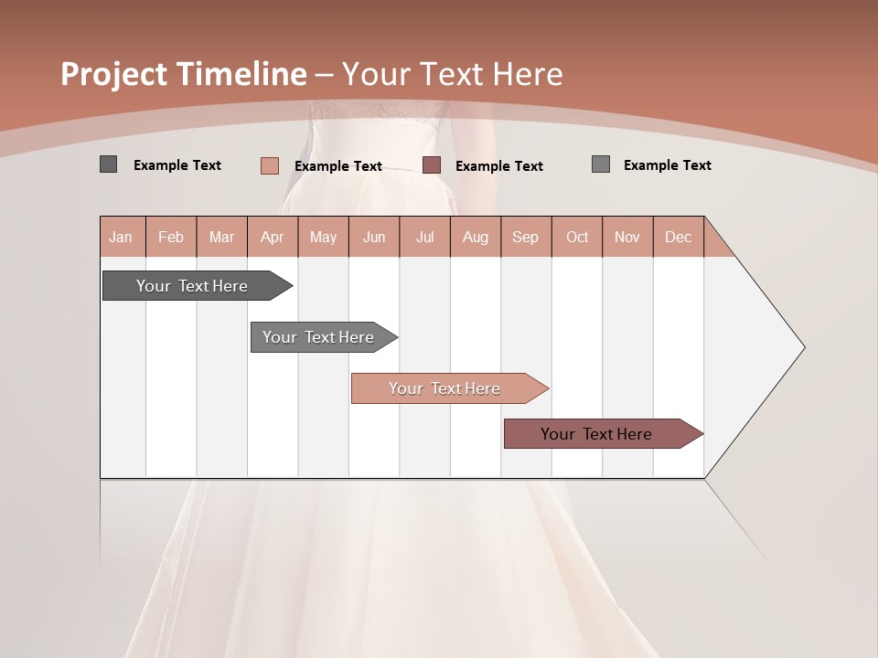 A Beautiful Woman In A Long Dress Powerpoint Template PowerPoint Template