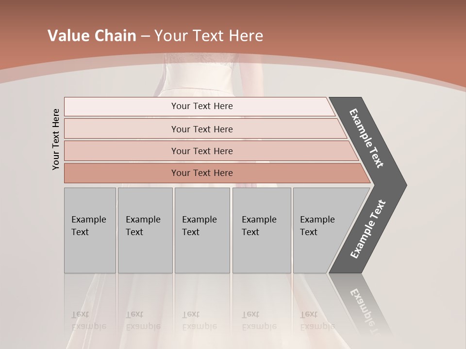 A Beautiful Woman In A Long Dress Powerpoint Template PowerPoint Template