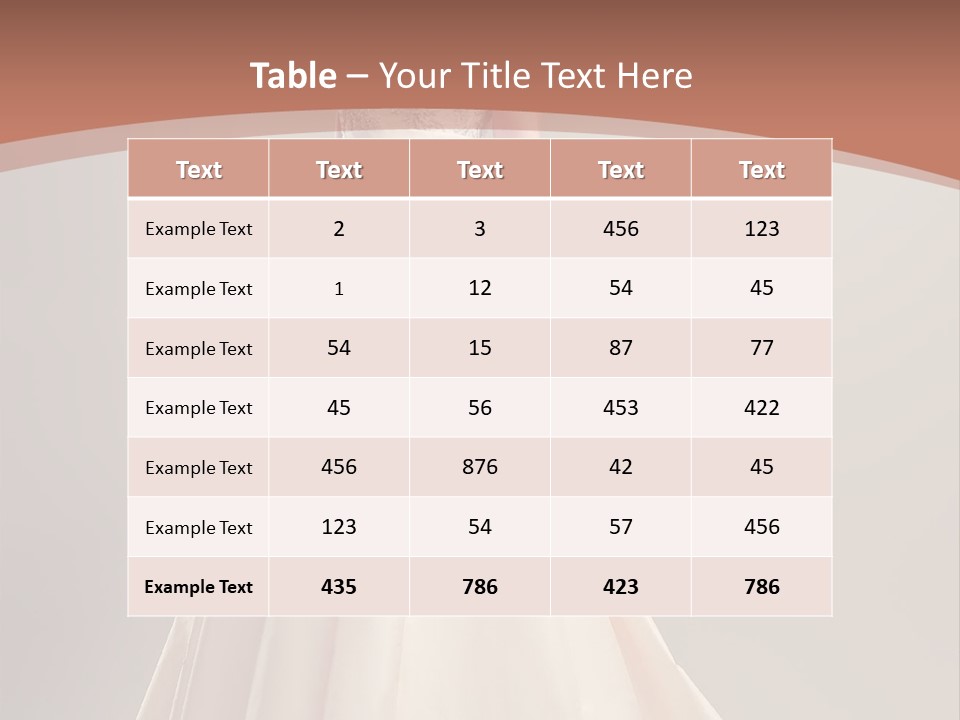 A Beautiful Woman In A Long Dress Powerpoint Template PowerPoint Template