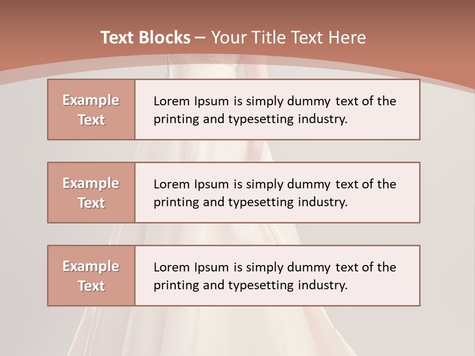 A Beautiful Woman In A Long Dress Powerpoint Template PowerPoint Template