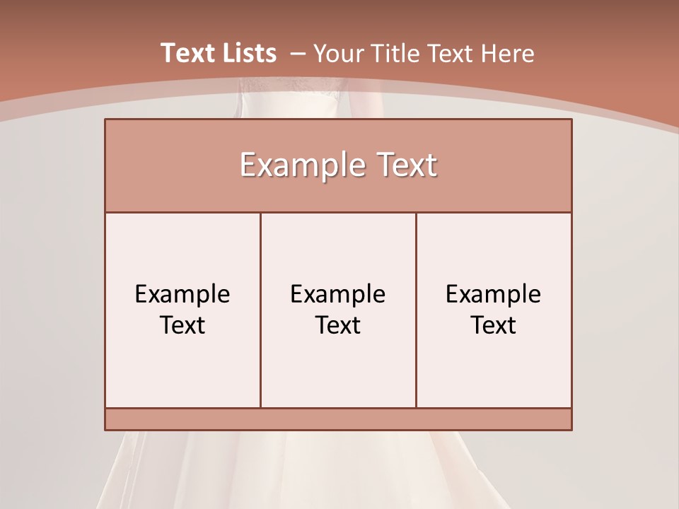 A Beautiful Woman In A Long Dress Powerpoint Template PowerPoint Template