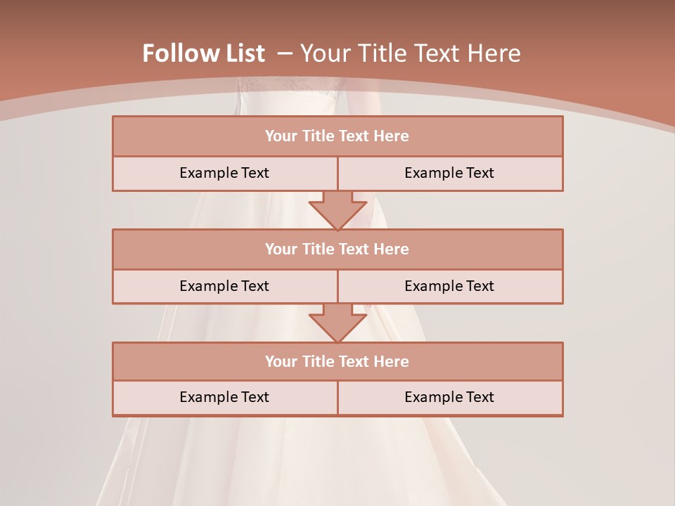 A Beautiful Woman In A Long Dress Powerpoint Template PowerPoint Template