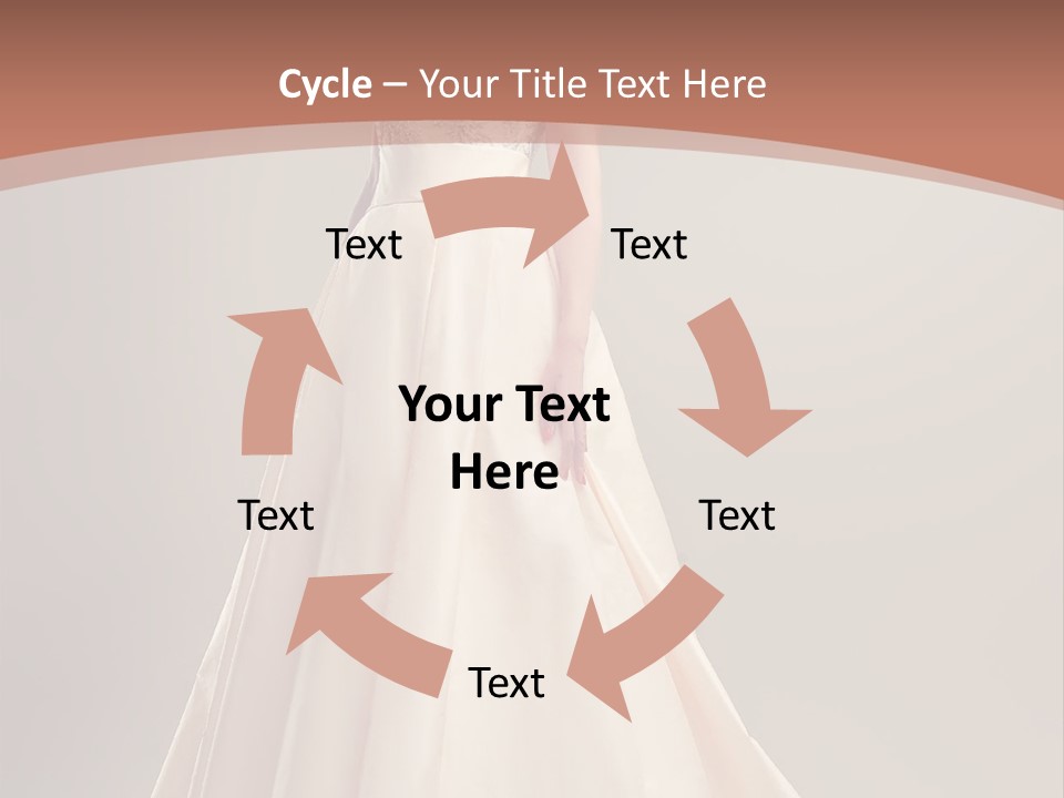 A Beautiful Woman In A Long Dress Powerpoint Template PowerPoint Template