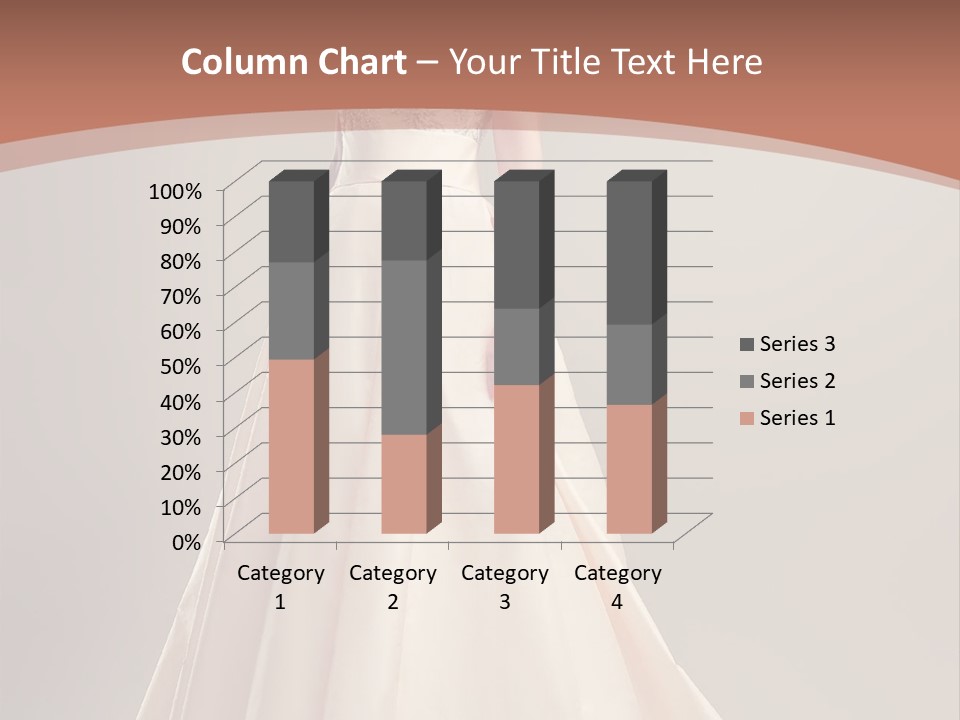 A Beautiful Woman In A Long Dress Powerpoint Template PowerPoint Template