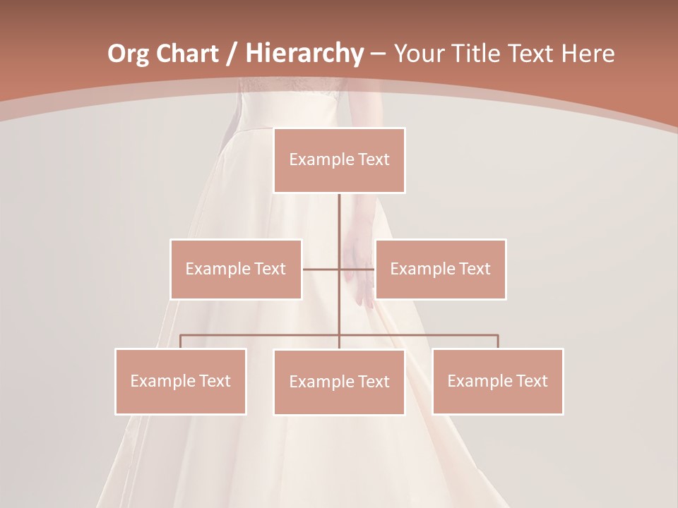 A Beautiful Woman In A Long Dress Powerpoint Template PowerPoint Template