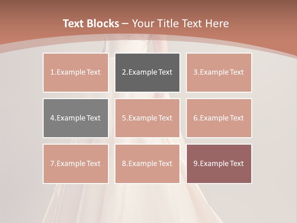 A Beautiful Woman In A Long Dress Powerpoint Template PowerPoint Template