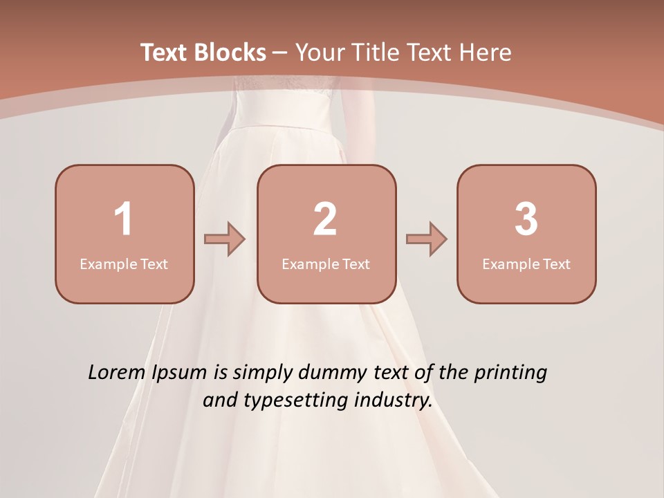 A Beautiful Woman In A Long Dress Powerpoint Template PowerPoint Template