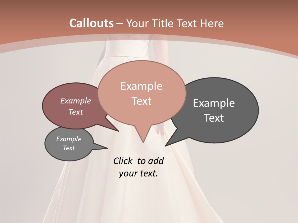 A Beautiful Woman In A Long Dress Powerpoint Template PowerPoint Template