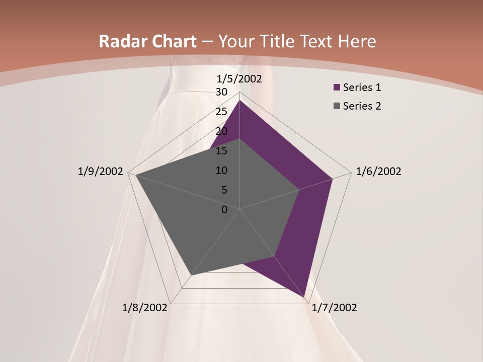 A Beautiful Woman In A Long Dress Powerpoint Template PowerPoint Template