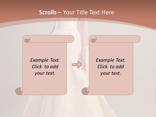 A Beautiful Woman In A Long Dress Powerpoint Template PowerPoint Template