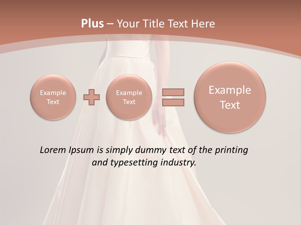 A Beautiful Woman In A Long Dress Powerpoint Template PowerPoint Template