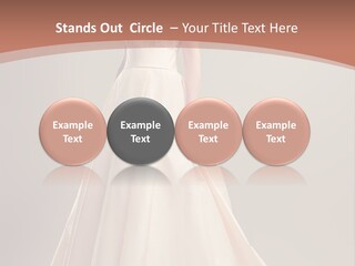 A Beautiful Woman In A Long Dress Powerpoint Template PowerPoint Template