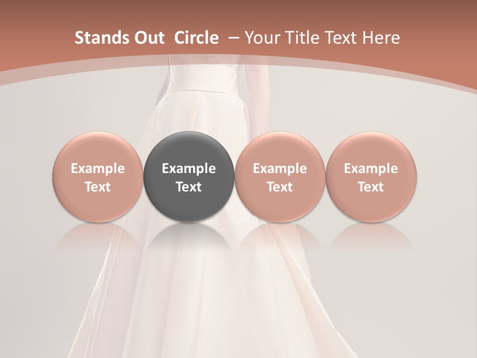 A Beautiful Woman In A Long Dress Powerpoint Template PowerPoint Template
