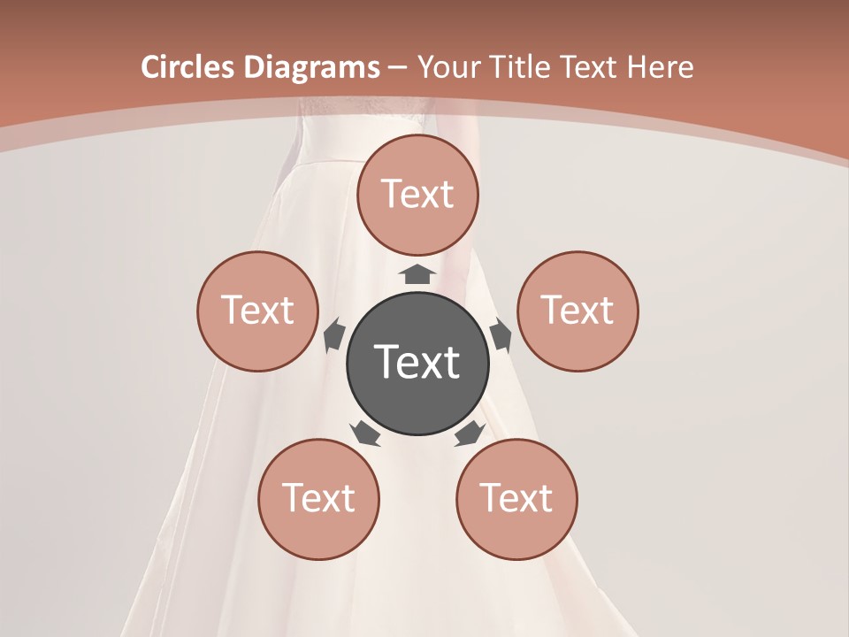 A Beautiful Woman In A Long Dress Powerpoint Template PowerPoint Template