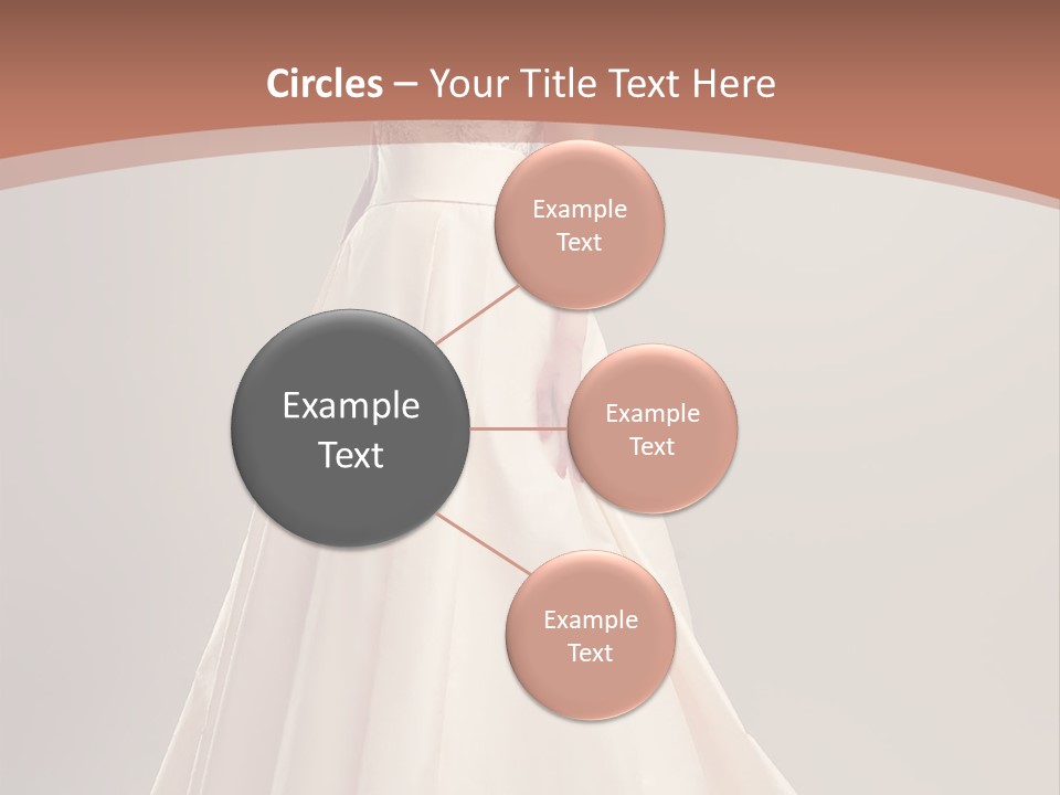 A Beautiful Woman In A Long Dress Powerpoint Template PowerPoint Template