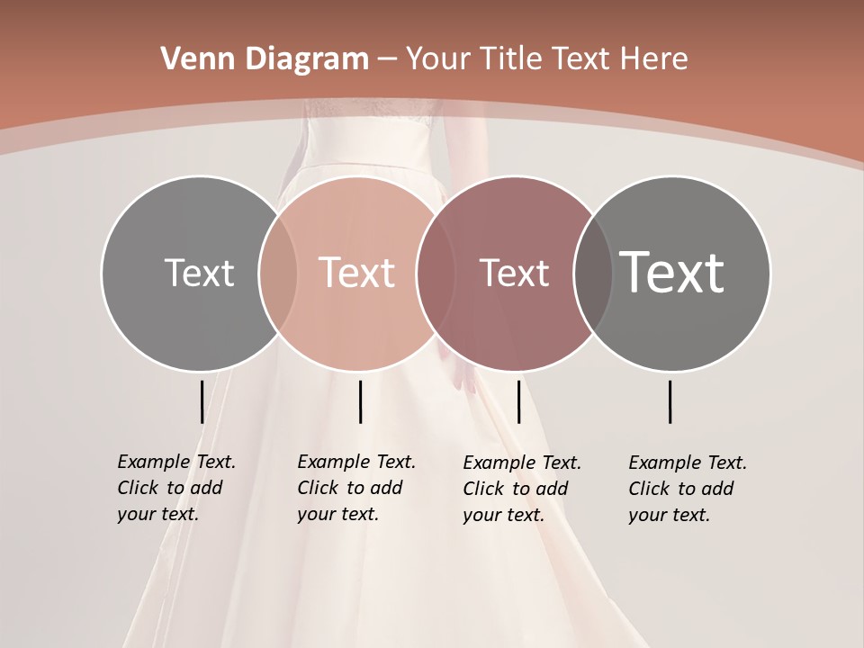 A Beautiful Woman In A Long Dress Powerpoint Template PowerPoint Template