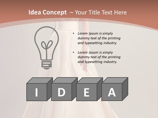 A Beautiful Woman In A Long Dress Powerpoint Template PowerPoint Template