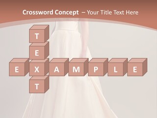 A Beautiful Woman In A Long Dress Powerpoint Template PowerPoint Template