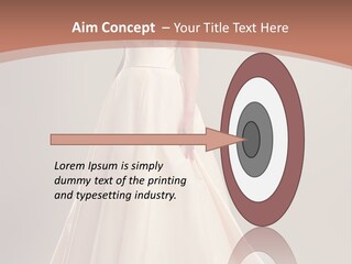 A Beautiful Woman In A Long Dress Powerpoint Template PowerPoint Template