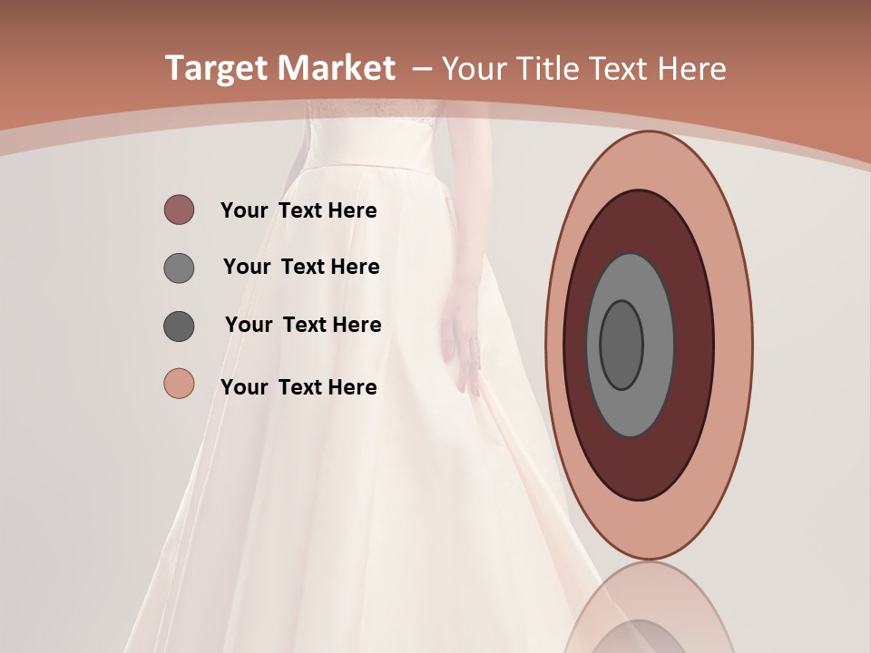 A Beautiful Woman In A Long Dress Powerpoint Template PowerPoint Template