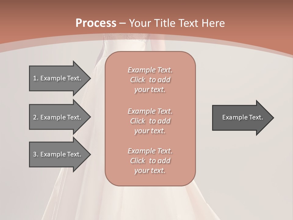 A Beautiful Woman In A Long Dress Powerpoint Template PowerPoint Template