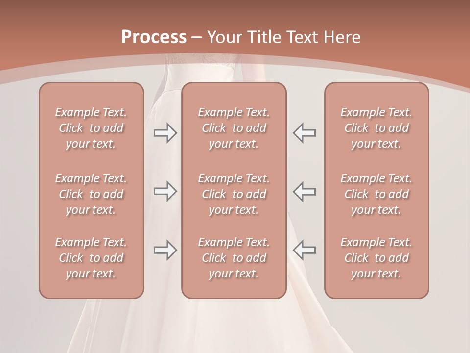 A Beautiful Woman In A Long Dress Powerpoint Template PowerPoint Template