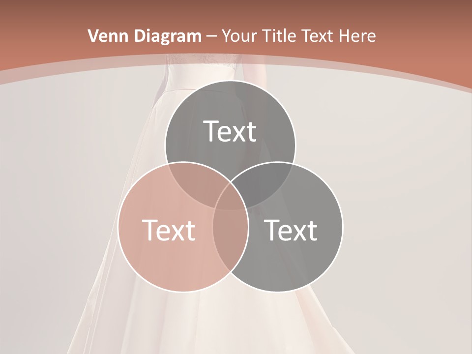 A Beautiful Woman In A Long Dress Powerpoint Template PowerPoint Template