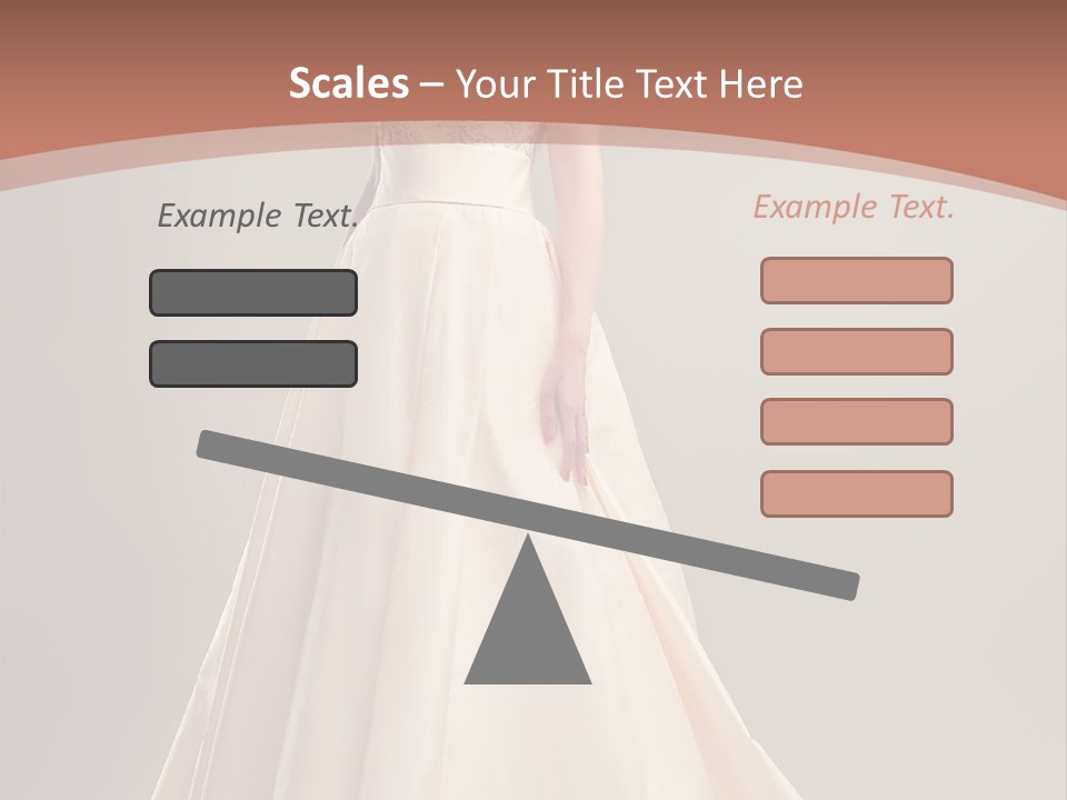 A Beautiful Woman In A Long Dress Powerpoint Template PowerPoint Template