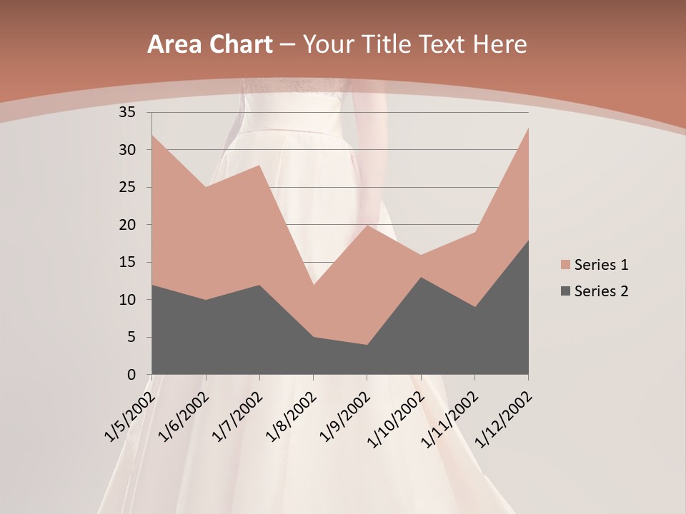 A Beautiful Woman In A Long Dress Powerpoint Template PowerPoint Template