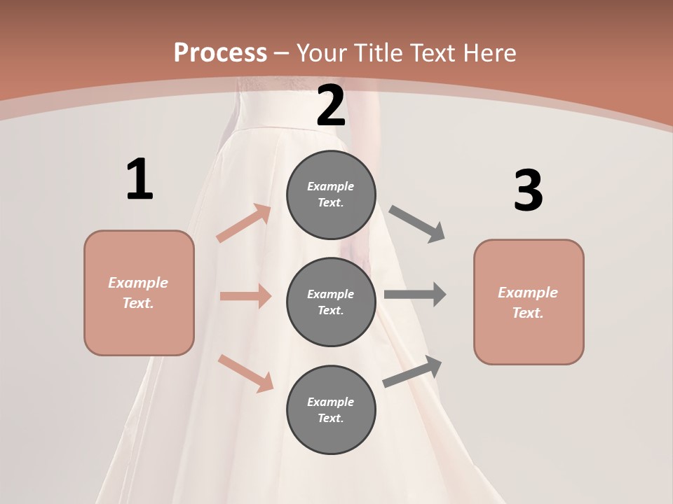 A Beautiful Woman In A Long Dress Powerpoint Template PowerPoint Template