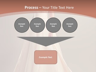 A Beautiful Woman In A Long Dress Powerpoint Template PowerPoint Template