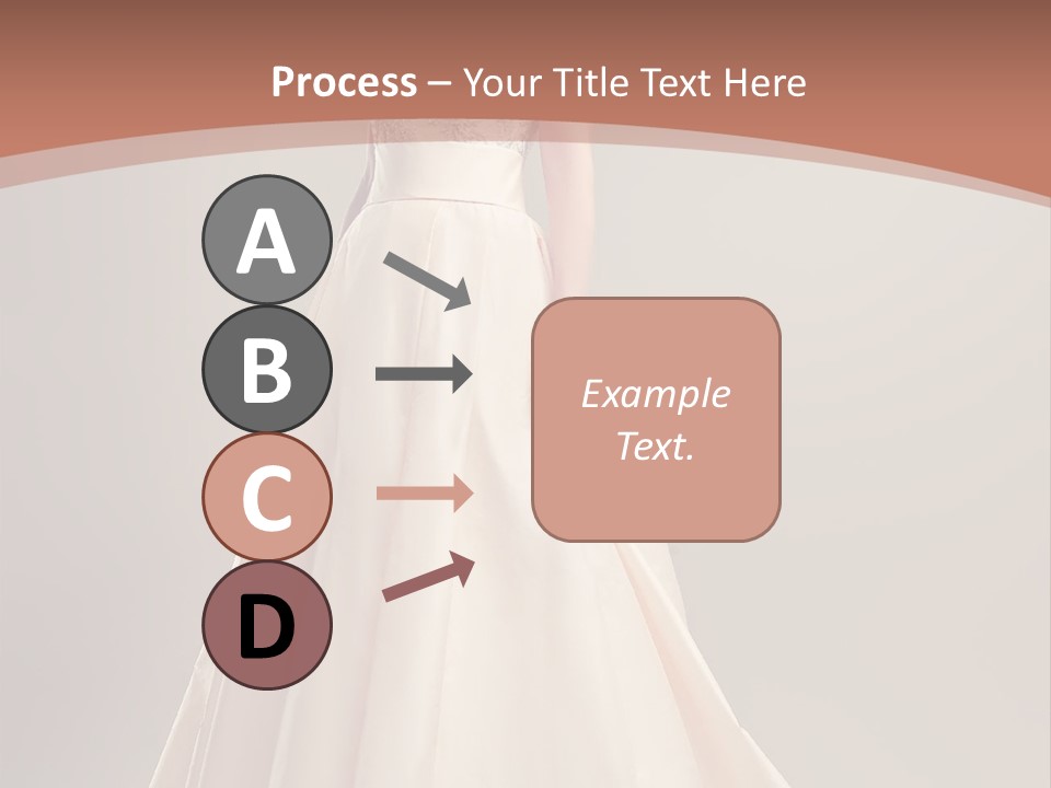 A Beautiful Woman In A Long Dress Powerpoint Template PowerPoint Template