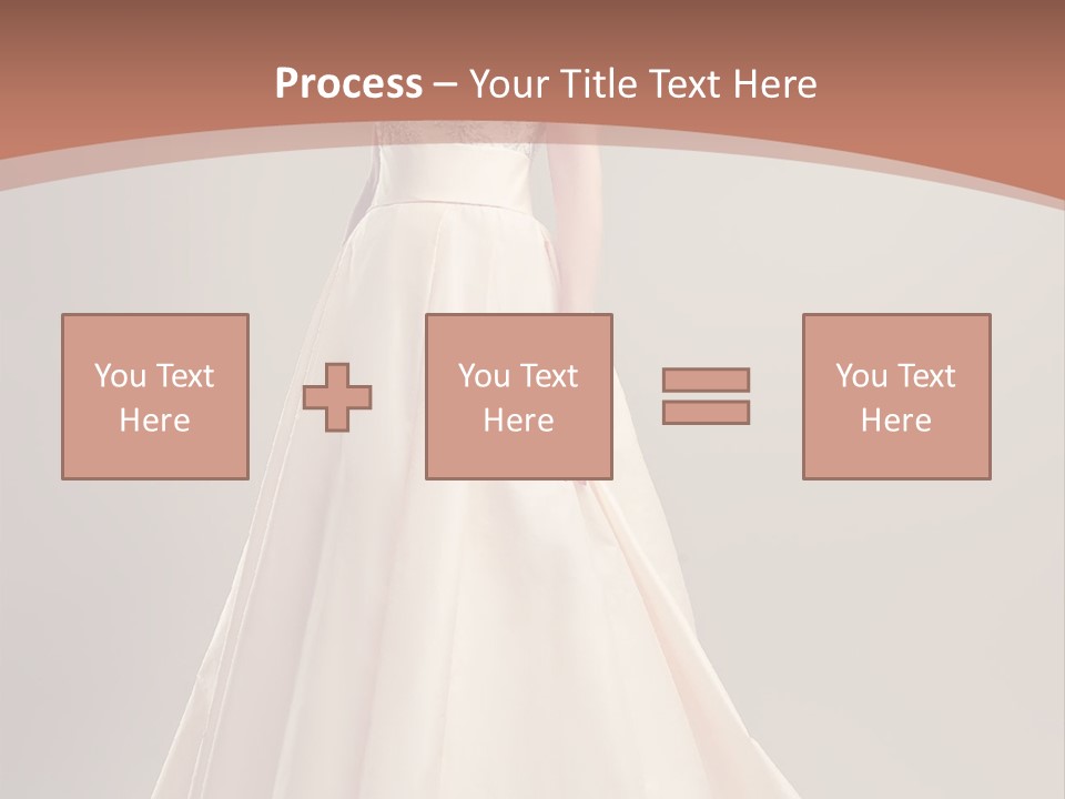 A Beautiful Woman In A Long Dress Powerpoint Template PowerPoint Template