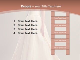A Beautiful Woman In A Long Dress Powerpoint Template PowerPoint Template
