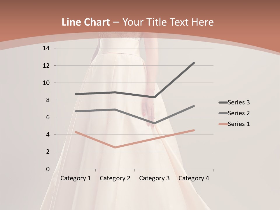 A Beautiful Woman In A Long Dress Powerpoint Template PowerPoint Template