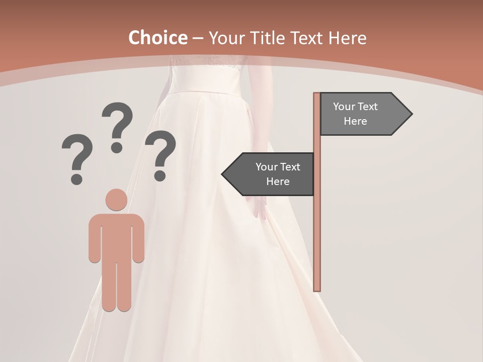A Beautiful Woman In A Long Dress Powerpoint Template PowerPoint Template