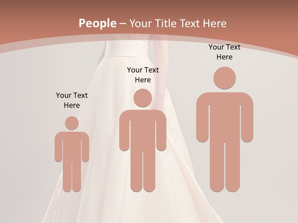 A Beautiful Woman In A Long Dress Powerpoint Template PowerPoint Template