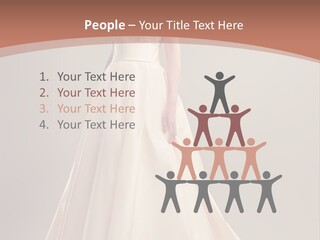 A Beautiful Woman In A Long Dress Powerpoint Template PowerPoint Template
