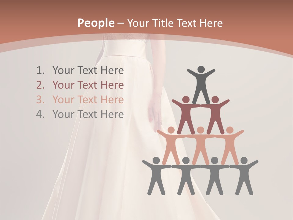 A Beautiful Woman In A Long Dress Powerpoint Template PowerPoint Template