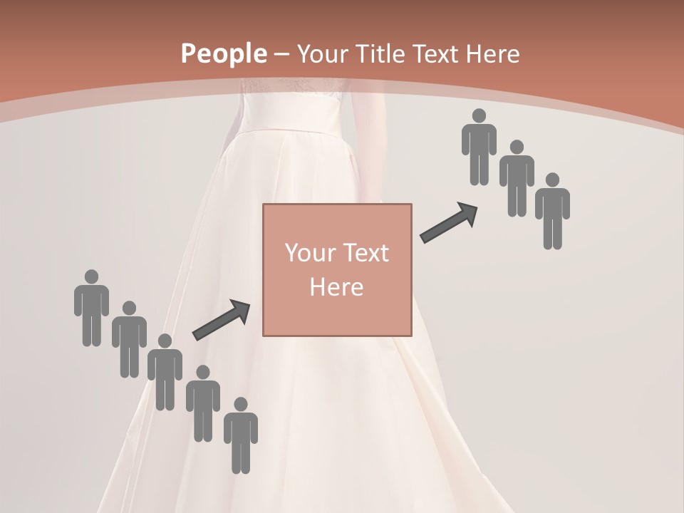 A Beautiful Woman In A Long Dress Powerpoint Template PowerPoint Template