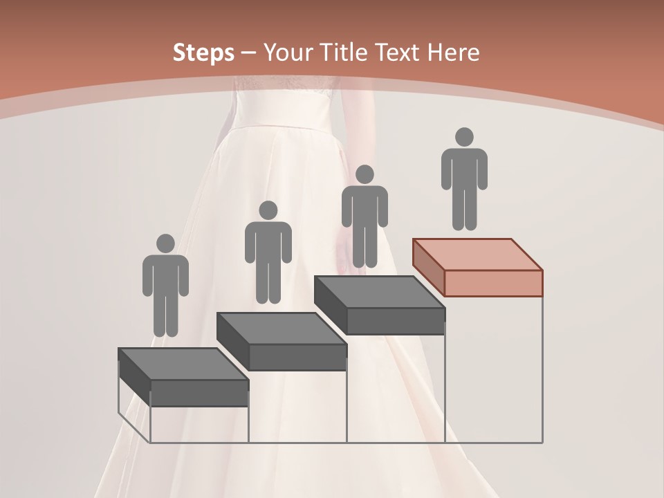 A Beautiful Woman In A Long Dress Powerpoint Template PowerPoint Template