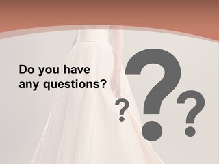 A Beautiful Woman In A Long Dress Powerpoint Template PowerPoint Template