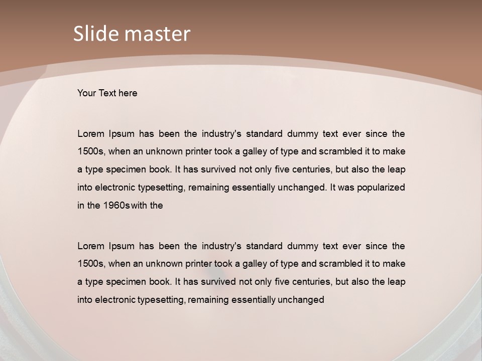 A Woman's Belly With A Tie Around Her Waist PowerPoint Template