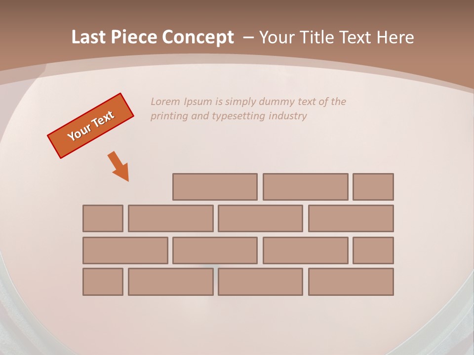 A Woman's Belly With A Tie Around Her Waist PowerPoint Template