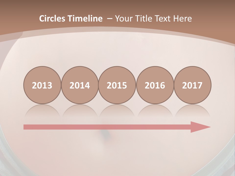 A Woman's Belly With A Tie Around Her Waist PowerPoint Template