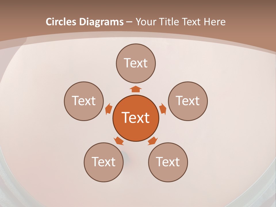 A Woman's Belly With A Tie Around Her Waist PowerPoint Template