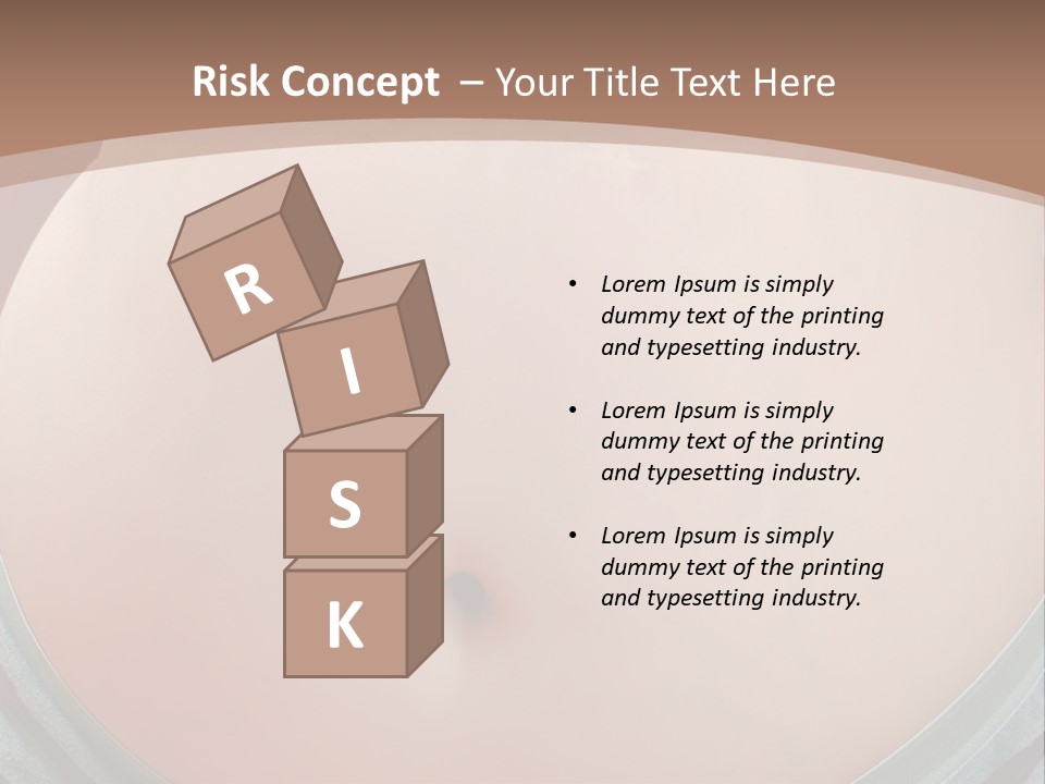 A Woman's Belly With A Tie Around Her Waist PowerPoint Template